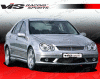 Mercedes-Benz C Class VIS Racing Euro Tech Front Bumper - 01MEW2034DET-001