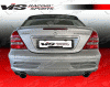 Mercedes-Benz C Class VIS Racing Laser-2 Rear Bumper Dual Exhaust - 01MEW2034DLS2-002