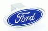 Universal Defenderworx Ford Script Line Billet Hitch Cover - Blue - 06000