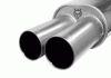 Universal Remus Rear Silencer with Dual Stainless Steel Exhaust Tips - Round - 003092 0596P