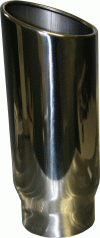Universal Bully Dog Exhaust Tip - Polished 304 Stainless Steel - 180566