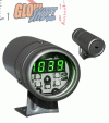 Universal Glow Shift Silver Digital Tachometer with Green Shift-Light - GS-DTSG