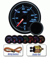 Universal Glow Shift Tinted 7 Color Fuel Pressure Gauge - 30 PSI - GS-T711 30