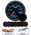 Universal Glow Shift Tinted 7 Color Transmission Temperature Gauge - GS-T712