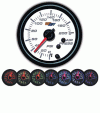 Universal Glow Shift White 7 Color Air Pressure Gauge - GS-W713