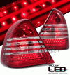 Mercedes-Benz C Class Option Racing LED Taillights - Red & Clear - LED - 75-32367