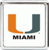 Universal Pilot College Hitch Receiver - U of Miami - 1PC - CR-951