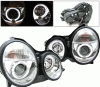 Mercedes-Benz E Class 4 Car Option Projector Headlights - Chrome - LP-MBZE95CC-YD
