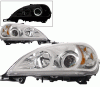 Mercedes-Benz ML 4 Car Option Halo Projector Headlights - Chrome - LP-MBW163CR-KS-A
