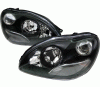 Mercedes-Benz S Class 4 Car Option Halo Projector Headlights - Black - LP-MBW220BC-9
