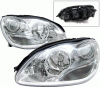 Mercedes-Benz S Class 4 Car Option Halo Projector Headlights - Chrome - LP-MBW220CC-KS