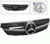 Mercedes CLK 4CarOption Front Hood Grille - GRA-W2090308WSLN-BK