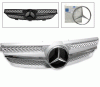 Mercedes CLK 4CarOption Front Hood Grille - GRA-W2090308WSLN-SL