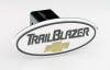 Universal Defenderworx Trailblazer Script Oval Billet Hitch Cover - Black with Gold Bowtie - 30403