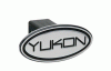Universal Defenderworx Yukon Script Oval Billet Hitch Cover - Black - 33003