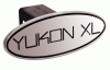 Universal Defenderworx Yukon XL Script Oval Billet Hitch Cover - Black - 33023