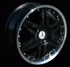 19 inch Black-Polished - 4 wheel set