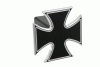Universal Defenderworx Iron Cross Billet Hitch Cover - Black - 61062