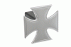 Universal Defenderworx Iron Cross Billet Hitch Cover - Polished - 61065