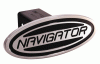 Universal Defenderworx Navigator Script Oval Billet Hitch Cover - Black - 63003