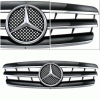 S Style W203 C Class Grille - Black
