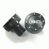 RideTech Billet Light Knob Kit Black - 81000002
