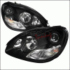 Mercedes-Benz S Class Spec-D Projector Headlights - Black - LHP-BW22000JM-APC