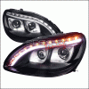Mercedes-Benz S Class Spec-D Projector Headlight - Black Housing - LHP-BW22000JM-TM