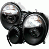 Mercedes-Benz E Class Spyder Projector Headlights - Black - PRO-CL-MW21095-BK