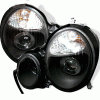 Mercedes-Benz E Class Spyder Projector Headlights - Black - PRO-CL-MW21099-BK