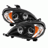 Mercedes-Benz ML Xtune Projector Headlights - Black - PRO-JH-MBW16398-BK