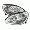 Mercedes-Benz S Class Xtune Projector Headlights - Chrome - PRO-JH-MBW220-C