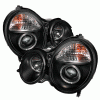 Mercedes-Benz E Class Spyder LED Halo Projector Headlights - Black - High H1 - Low H7 - PRO-YD-MBW21099-HL-BK