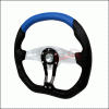 Universal Spec-D Technic Steering Wheel - 350mm - Black & Blue - SW-94159-BKB