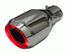 High Polished Red LED Exhaust tip