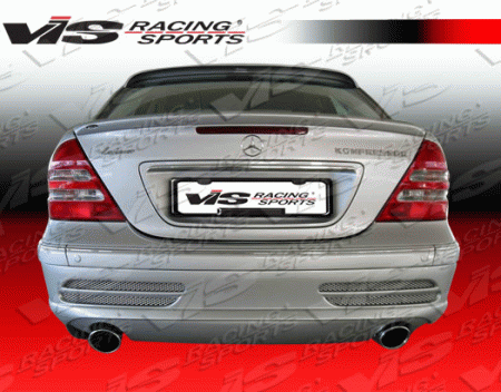 Mercedes  Mercedes-Benz C Class VIS Racing Laser-2 Rear Bumper Dual Exhaust - 01MEW2034DLS2-002