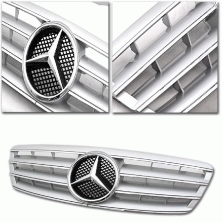Mercedes  CL Style W203 C Class Grille - Silver