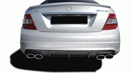 Mercedes  Mercedes-Benz C Class Vaero C63 V1 Look Rear Bumper Cover - 1 Piece - 109859