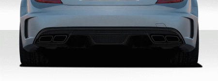 Mercedes  Universal Duraflex Black Series Look Exhaust Trim Covers - 2 Piece - 112016