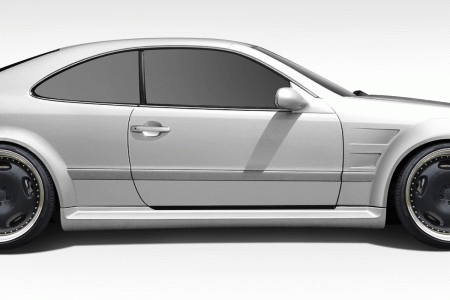 Mercedes  Mercedes-Benz CLK Duraflex Black Series Look Wide Body Side Skirts Rocker Panels - 2 Piece - 112559