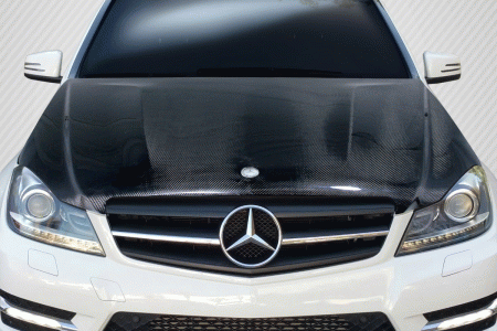 Mercedes  Mercedes-Benz C Class Carbon Creations W204 C63 Look Hood - 1 Piece - 112987