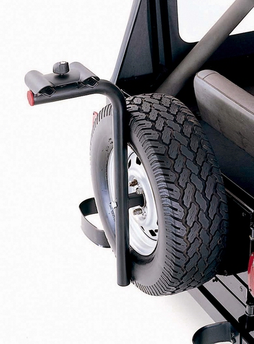 Mercedes  Rugged Ridge Lockable Spare Tire Mount Bike Carrier - For All Outside Spare Tire Applications - 11237-1