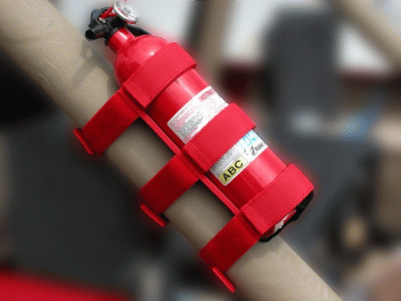 Mercedes  Rugged Ridge Fire Extinguisher Holder - Red - Single - 13305-2