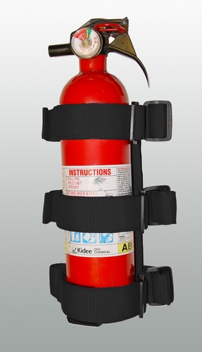Mercedes  Rugged Ridge Fire Extinguisher Holder - Black - Single - 13305-21