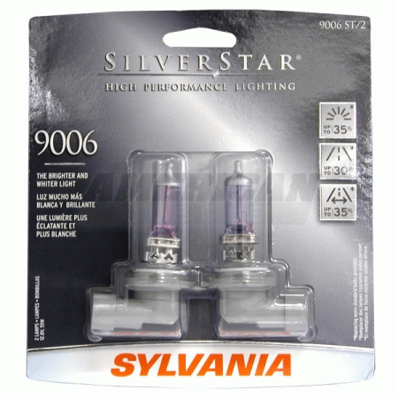 Mercedes  Universal Sylvania Silverstar 9006 Light Bulbs - Set of 2 - 19103
