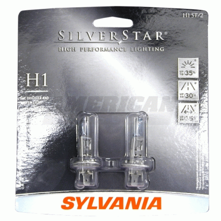 Mercedes  Universal Sylvania Silverstar H1 Light Bulbs - Set of 2 - 19105