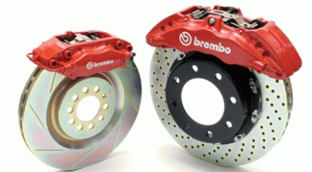 Mercedes  Mercedes-Benz C Class Brembo Gran Turismo Brake Kit with 4 Piston 355x32 Disc & 2-Piece Rotor - Front - 1Bx.8029A