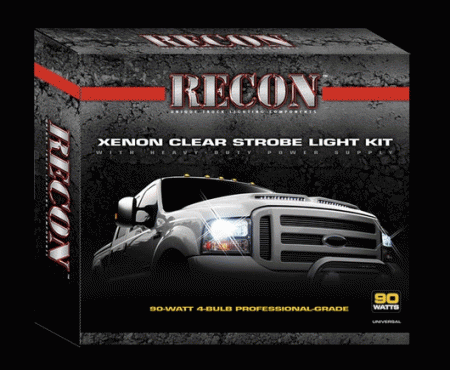 Mercedes  Universal Recon Clear Strobe Light Kit - 90-Watt 4-Bulb Professional-Grade - 26419