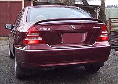 Mercedes  Mercedes-Benz C Class Euro Style Rear Wing Spoiler - Painted - M203S-W1P
