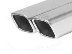 Mercedes  Mercedes-Benz C Class Remus Rear Silencer with Dual Exhaust Tips - Square - 506000 0548